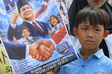 Aksi damai masyarakat Lampung dukung Program MBG