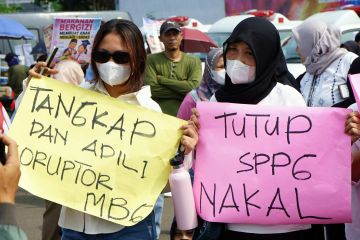 Aksi damai masyarakat Lampung dukung Program MBG