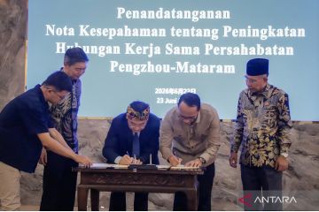 Penandatanganan MoU Pengzhou dan Mataram