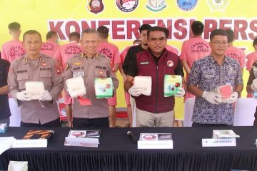 Polda Kalbar gagalkan penyelundupan narkotika senilai Rp4,3 miliar