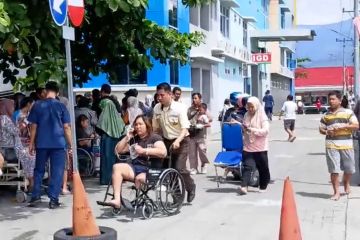 Kota Palu diguncang gempa bumi dangkal magnitudo 6,7