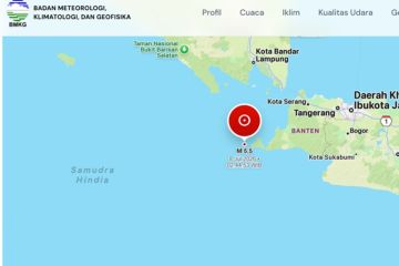 Gempa M5,5 guncang Selat Sunda, tidak berpotensi tsunami