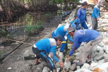 Cegah abrasi dan rob, Sudin SDA perbaiki tanggul di Pulau Pramuka