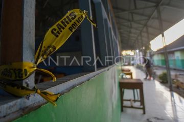 Lokasi ledakan bom rakitan di Padang