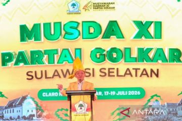 Bahlil buka Musda XI DPD I Partai Golkar Sulsel di Makassar