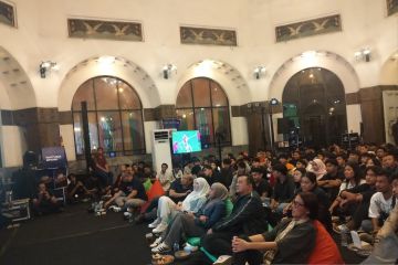 Warga Medan padati Posbloc nobar Piala Dunia bersama Menkomdigi