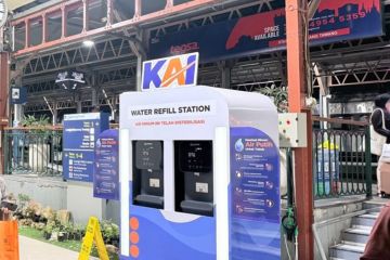 KAI Sediakan 124 Water Station di 58 Stasiun, Berpotensi Kurangi 2,99 Juta Botol Plastik selama Enam Bulan