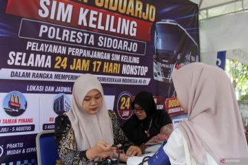 Pelayanan perpanjangan SIM Keliling selama 24 jam