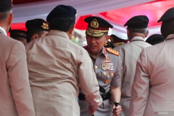 Upacara Hari Juang Polri di Surabaya