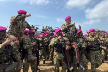 Menhan pastikan kekuatan tempur TNI terpenuhi lewat latihan trimatra