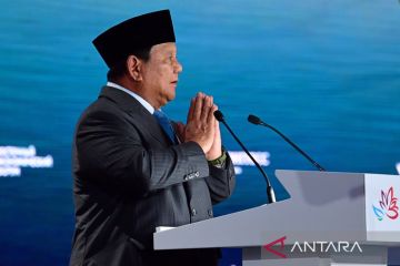 Prabowo jelaskan kesamaan filosofi Odin v pole ne voin-gotong royong
