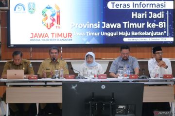Teras informasi Hari Jadi ke-81 Provinsi Jawa Timur