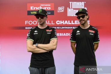 Fabio Di Giannantonio & Franco Morbidelli diperkenalkan sebagai regu Pertamina Enduro VR46 Racing Tim