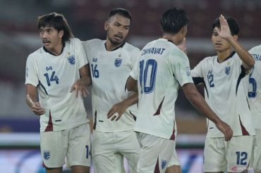 Thailand rebut posisi tiga Piala AFF U-23 2025 usai kalahkan Filipina 3-1