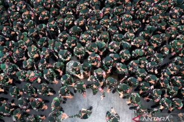 Begini suasana suka duka penyambutan kepulangan TNI AD Satgas Pamtas RI-Papua Nugini