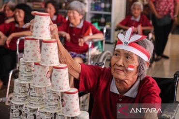 Semangat lansia di Panti Werda Pengayoman ikuti lomba memperingati HUT Ke-80 RI