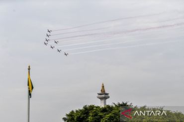 Gladi resik upacara peringatan HUT Ke-80 RI di Jakarta