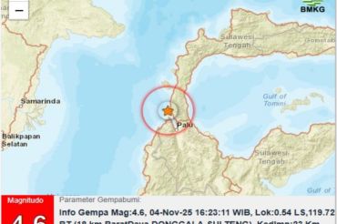 Pagi ini, Donggala diguncang gempa