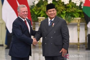 Presiden Prabowo Subianto terima kunjungan Raja Yordania Hasyimiah Abdullah II Ibnu Al Hussein