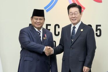 Bertemu Presiden Korsel Lee, Prabowo puji K-Pop