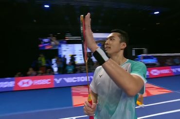 Jonatan Christie menangi Hylo Open 2025 lewat dua set permainan