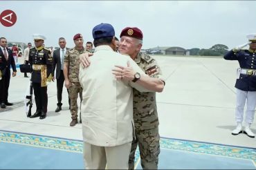 Presiden RI Prabowo lepas kepulangan Raja Yordania di Lanud Halim