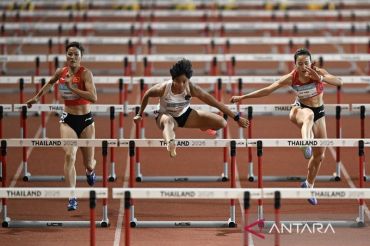 Indonesia borong medali lari gawang 100 meter putri SEA Games 2025