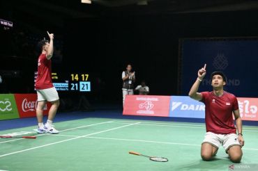 Ganda putra bulu tangkis Indonesia sumbang emas SEA Games 2025