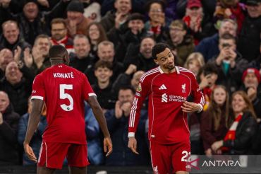 Premier League : Dua gol Hugo Ekitike amankan poin kandang Liverpool atas Brighton