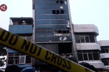 Polisi selidiki penyebab kebakaran ruko di Kemayoran