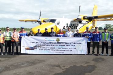 Badan Geologi survei udara prospek migas di Lariang–Enrekang