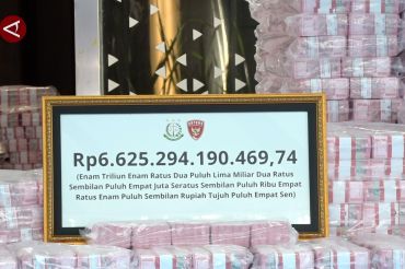 Saksikan penyerahan uang Rp6,6 triliun, Prabowo: Bisa bangun Huntap