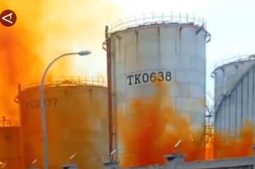 Instalasi pipa pabrik penyimpanan bahan kimia di Cilegon diduga bocor