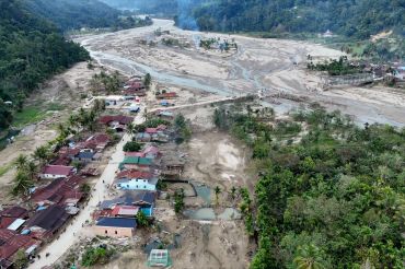 Kecamatan Pining Gayo Lues kini bisa diakses melalui jembatan darurat