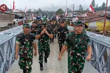 KSAD resmikan jembatan Bailey, akses Takengon-Bireuen pulih