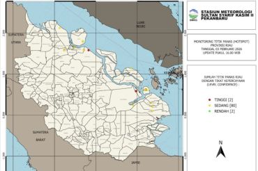 BMKG deteksi 84 titik panas di Provinsi Riau, terbanyak di Pelalawan