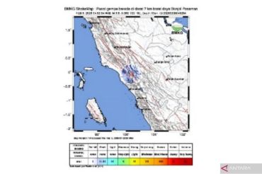 Pasaman diguncang gempa magnitudo 3,1 Kamis pagi (05/02/2026)
