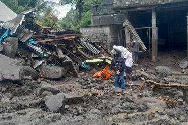 11 KK di Sitaro masih bertahan di pengungsian pasca banjir