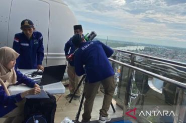 Pantauan hilal 1 Ramadhan 1447 H di Makassar minus satu derajat