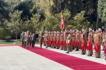 Presiden Prabowo disambut Raja Abdullah II di Istana Basman