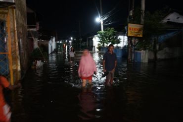 BPBD catat 37 titik banjir di Kota Bandarlampung akibat hujan deras