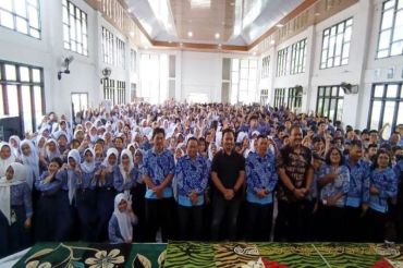 SMPN 1 Muara Teweh undang Densus sosialisasi bahaya radikalisme bagi pelajar