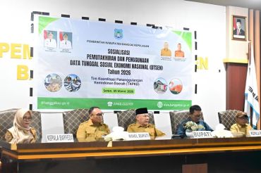 Bupati tekankan pentingnya data akurat untuk pembangunan daerah