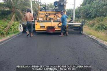 PUPR Siak pastikan pekerjaan Jalan Lubuk Miyam sesuai spesifikasi
