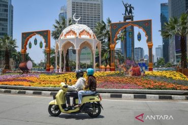 Bundaran HI bersolek jelang Idul Fitri 1447 Hijriah