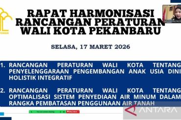 Kemenkum Riau Harmonisasikan Ranperwako Pekanbaru, Dorong Tata Kelola Air dan PAUD Holistik yang Berkelanjutan