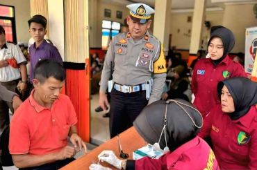 Polres OKU tes urine sopir Bus AKAP demi keamanan mudik 2026