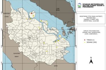 201 titik panas masih terdeteksi di Provinsi Riau, karhutla capai ratusan hektare