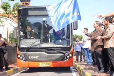 Pemprov DKI Jakarta luncurkan transjabodetabek Blok M-Soetta