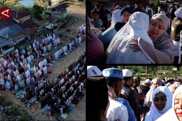 Kehangatan dan tangis haru selimuti shalat Id di Desa Agusen